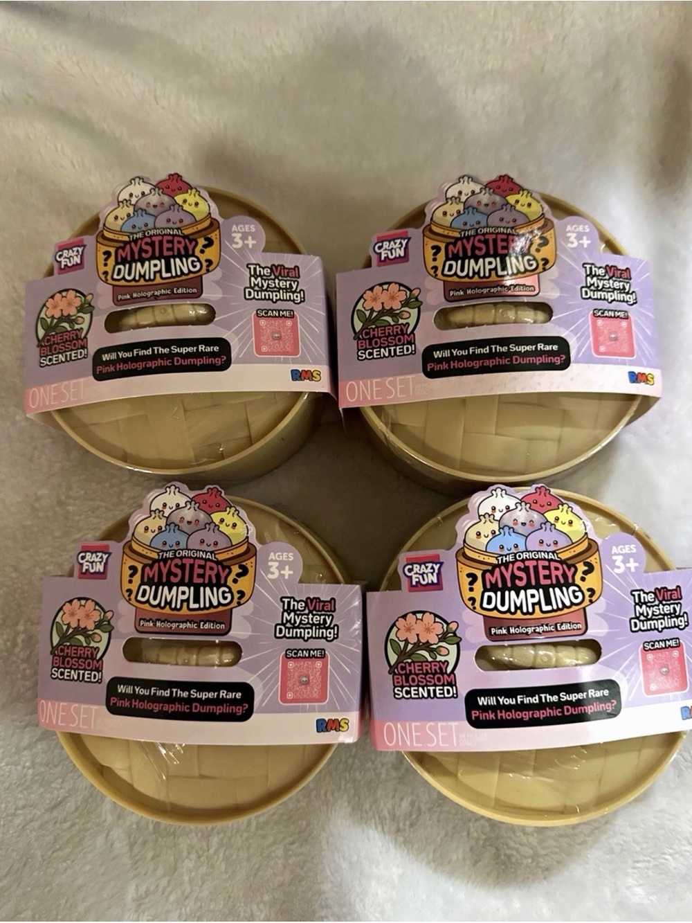 RMS Mystery Dumpling Pink Holographic Edition Scented Lot of 4
